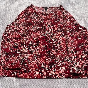 Rox and Ali 2xl maroon Long sleeve blouse.